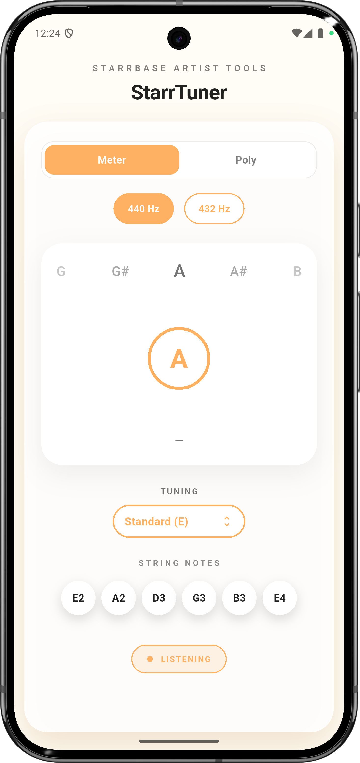 StarrTuner main tuning screen